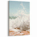 Beach Decor Prints - Splashes of Ocean Waves Summer Wall Art