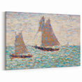 Impressionist Seascape Art – Two Sailboats at Grandcamp by Seurat
