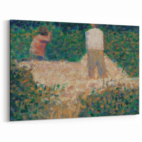 Impressionist Landscape Art – Two Stonebreakers by Georges Seurat
