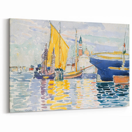 Venetian Sailing Scene Impressionist Art - Modern Wall Decor Print
