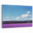 Scenic Fields Framed Art - Lavender Fields Under Clear Blue Sky