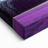 Scenic Fields Framed Art - Lavender Fields Under Clear Blue Sky