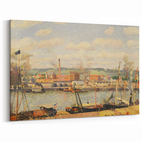 Pissarro’s View on the Cotton Mill - Impressionist Industrial Wall Art