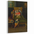 Baroque Bedside Scene: Classic Art Print with Emotional Intimacy