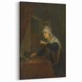 Baroque Woman with Scales: Classic Art Print with Subtle Elegance