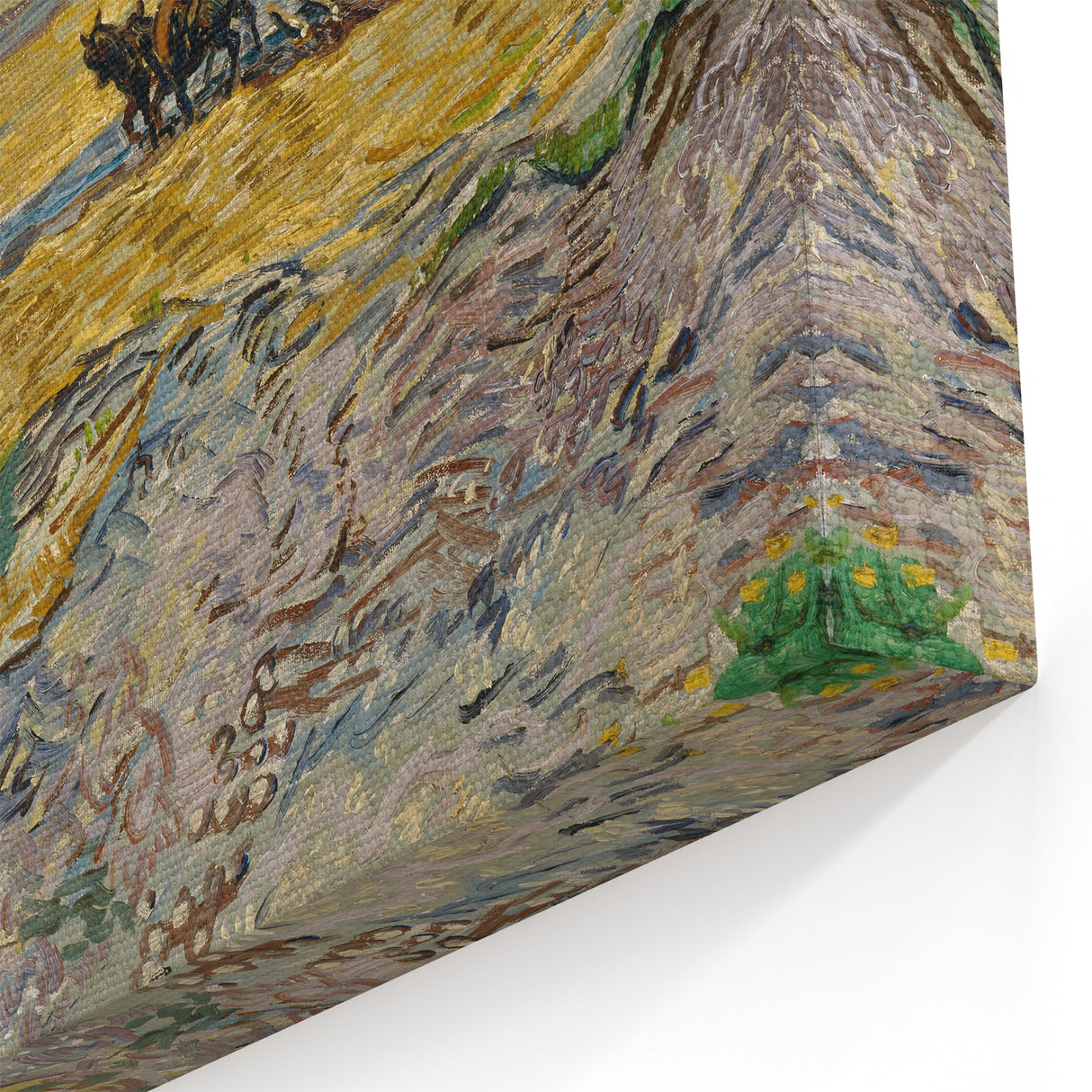 Impressionist Landscape Wall Art - Enclosed Field with Ploughman