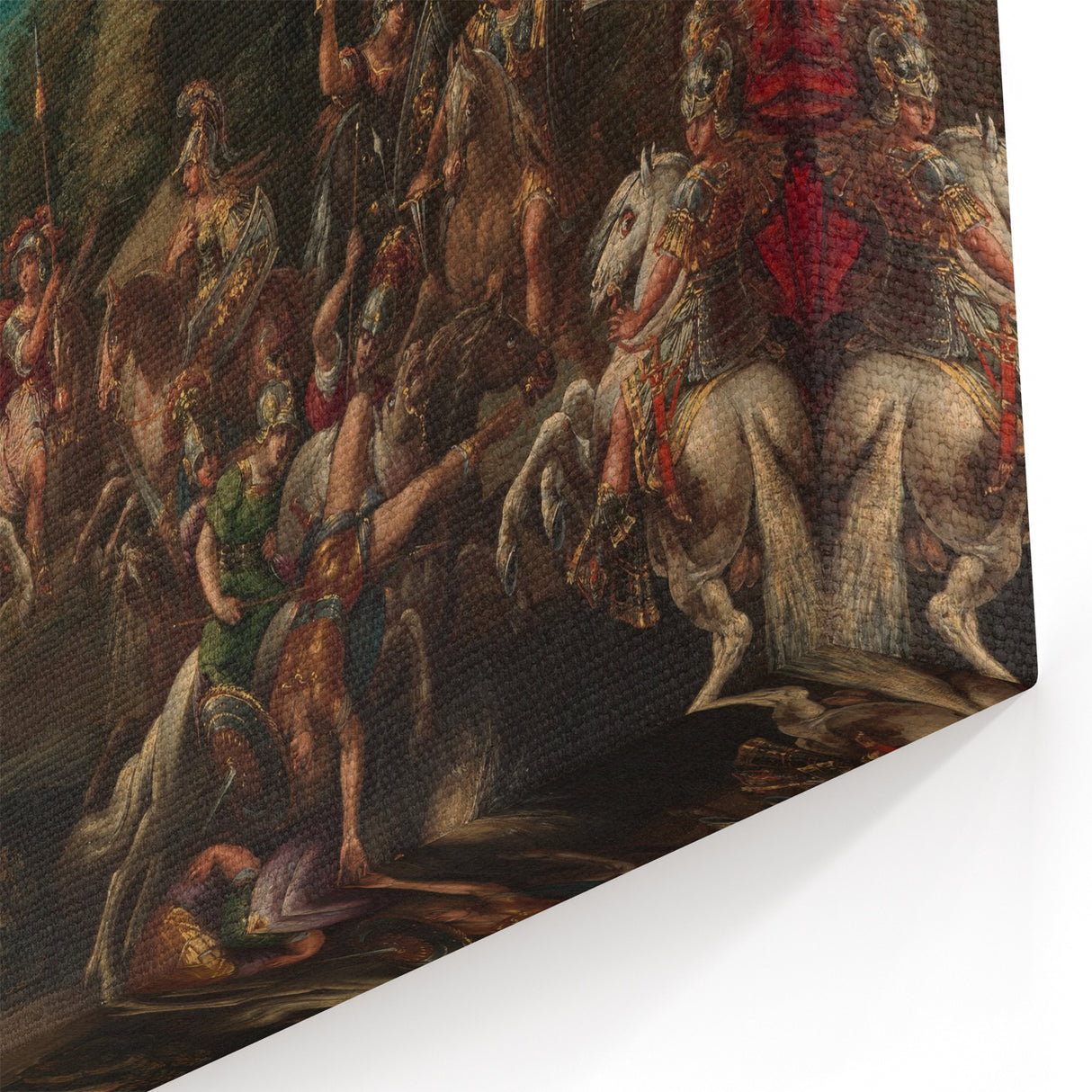 Baroque Battle Scene: Classic Art Print with Dramatic Intensity