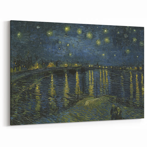 Starry Night on the Rhône - Impressionist Wall Art by Vincent van Gogh