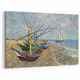 Impressionism Wall Art - Fishing Boats on the Beach by Van Gogh