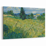Impressionism Wall Art - Green Wheat Field with Cypress by Van Gogh
