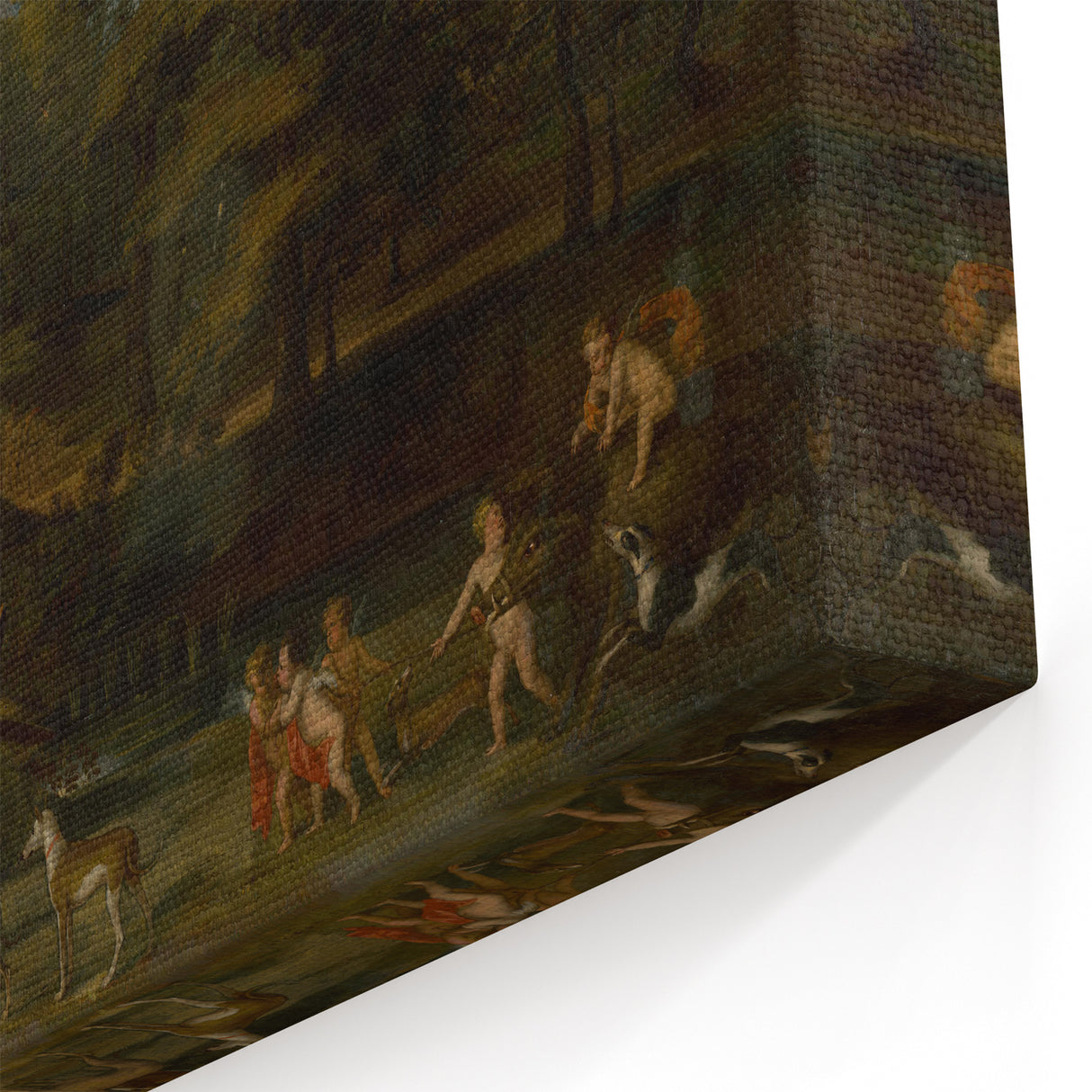 Baroque Forest Scene Wall Art – Mythological Elegance