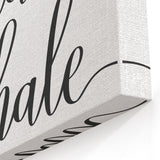 Inhale Exhale Quote - Minimalist Summer Wall Art