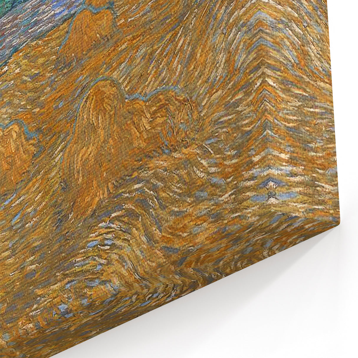 Impressionism Wall Art - Wheat Sheaves and Rising Moon by Van Gogh