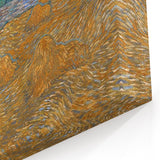 Impressionism Wall Art - Wheat Sheaves and Rising Moon by Van Gogh