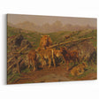 Baroque Pastoral Landscape Wall Art – Rustic Farm Scene Elegance