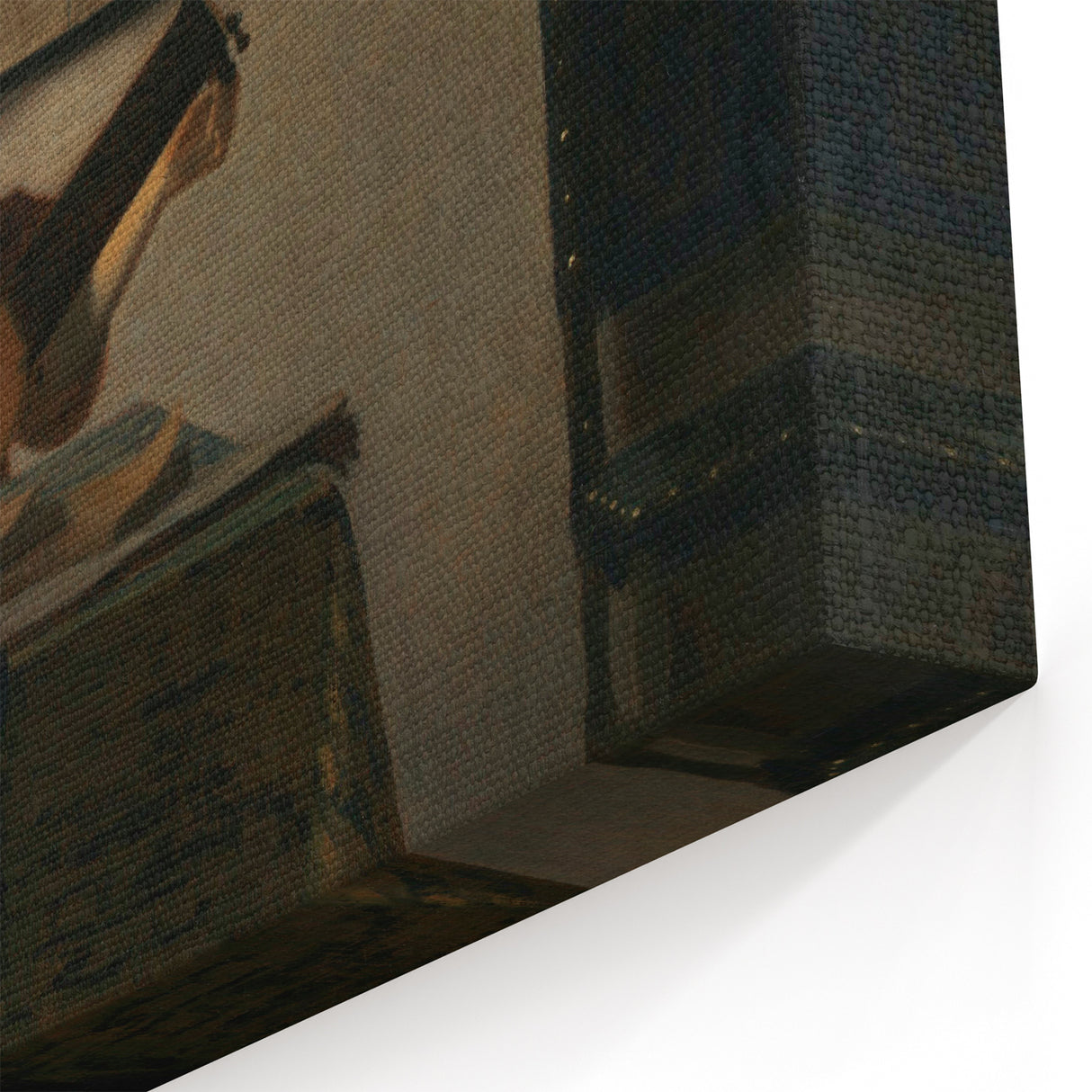 Baroque Woman Playing Lute Wall Art – Timeless Musical Grace