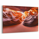 Fiery Desert Canyon - Antelope Sandstone Landscape Art Print