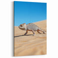 Desert Chameleon Art - Unique Wildlife and Sand Dune Print