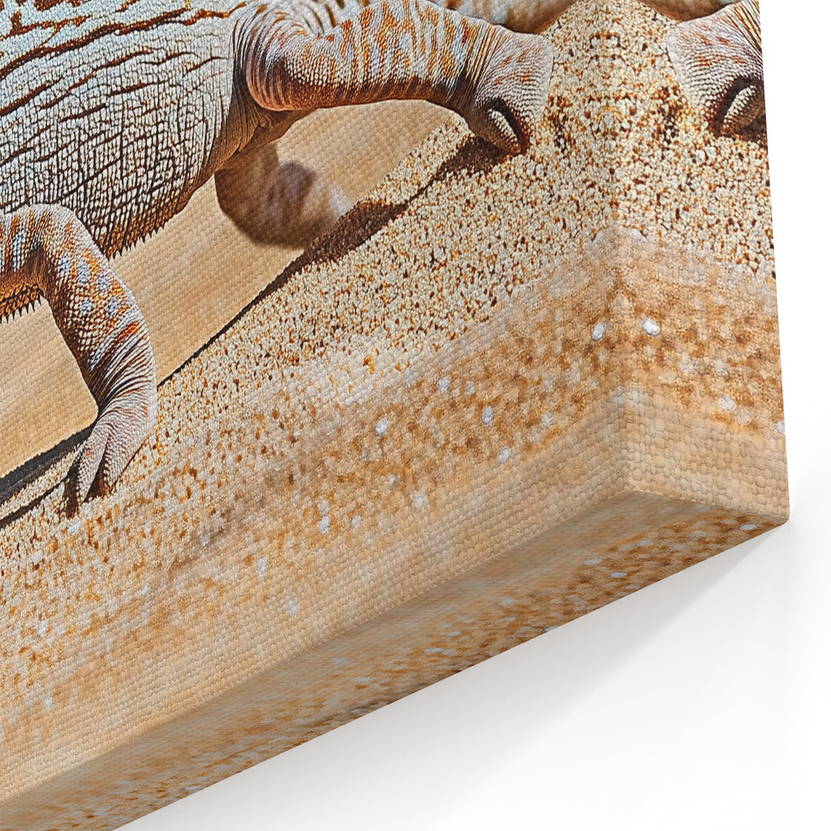 Desert Chameleon Art - Unique Wildlife and Sand Dune Print