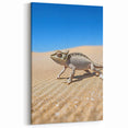 Desert Chameleon Close-Up - Wildlife on Sand Dunes Wall Art