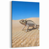 Desert Chameleon Close-Up - Wildlife on Sand Dunes Wall Art