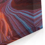 Vivid Desert Layers - Southwestern Sandstone Sunset Art Print