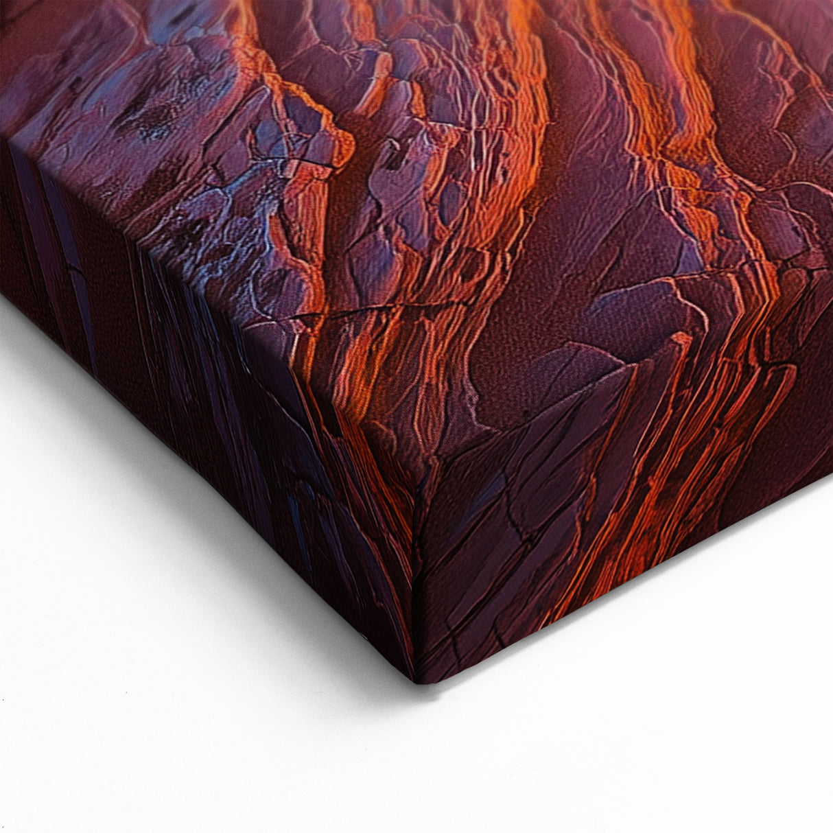 Vivid Desert Layers - Southwestern Sandstone Sunset Art Print