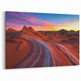 Radiant Desert Layers - Southwestern Sunset Sandstone Art Print