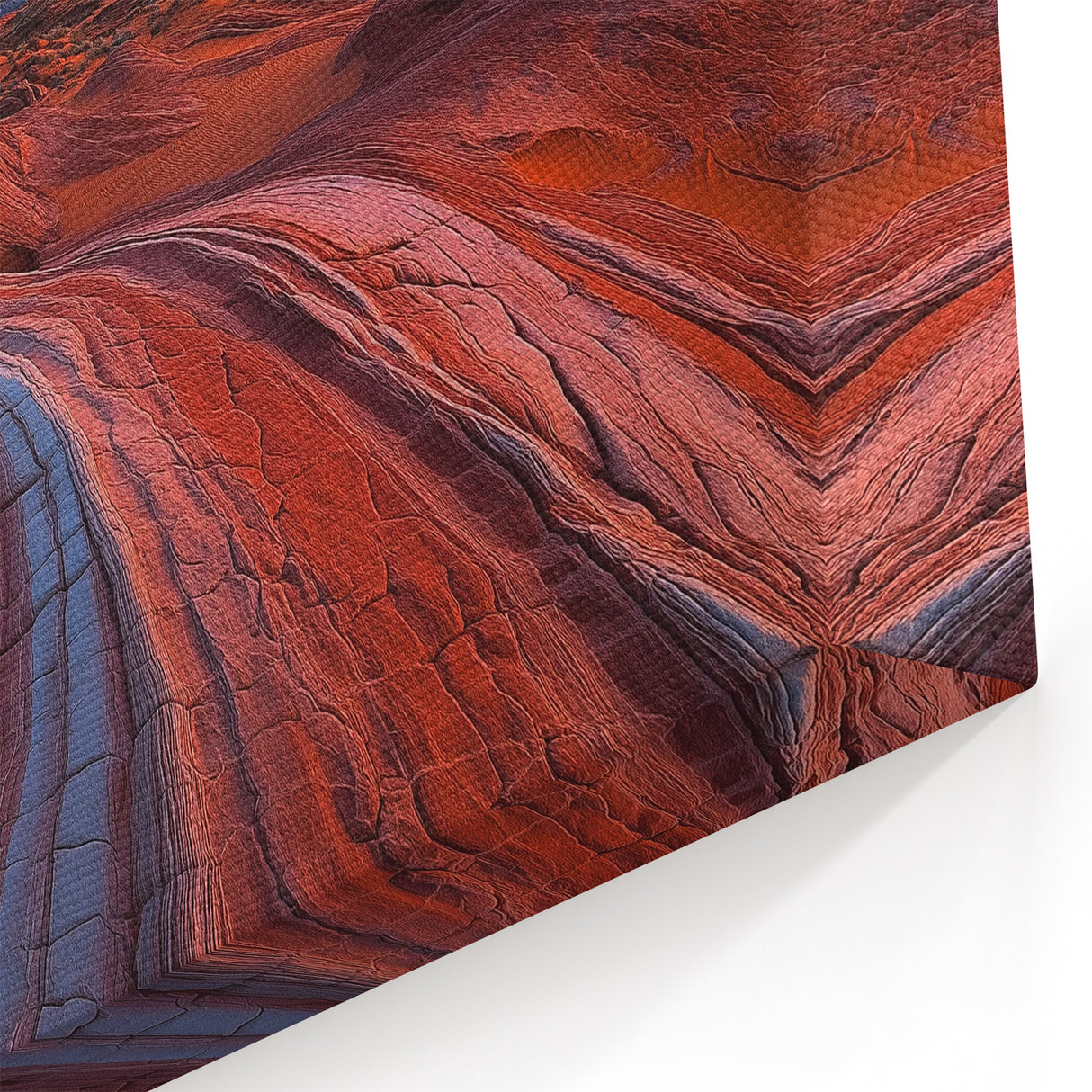 Radiant Desert Layers - Southwestern Sunset Sandstone Art Print