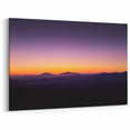 Peaceful Desert Sunset - Minimalist Twilight Landscape Wall Art