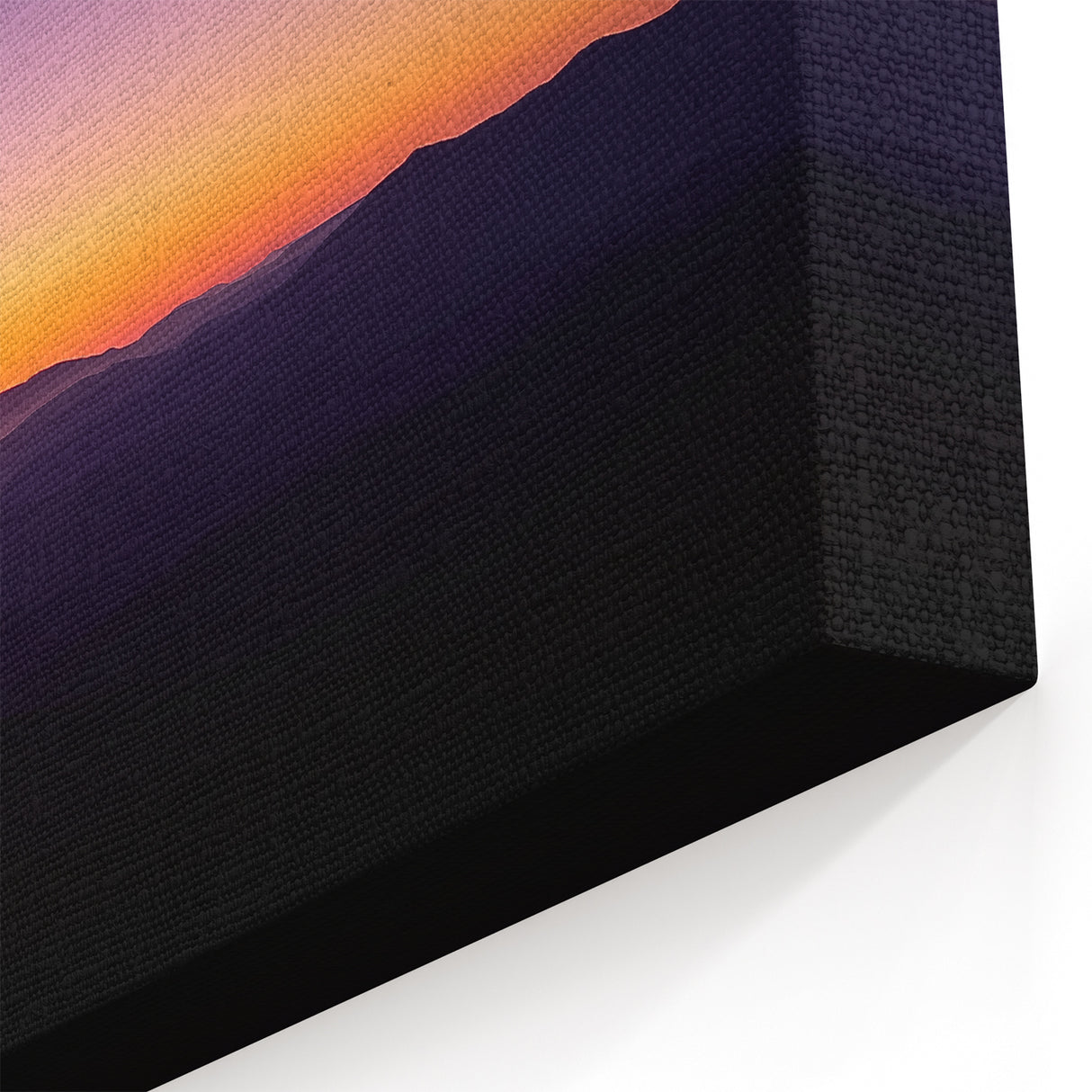 Peaceful Desert Sunset - Minimalist Twilight Landscape Wall Art
