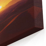 Golden Desert Sunrise - Tranquil Sand Dunes Landscape Wall Art