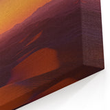 Serene Desert Sunset - Golden Dunes Horizon Wall Art