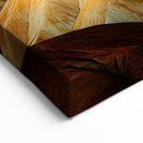 Golden Desert Peaks - Dramatic Landscape Photography Art