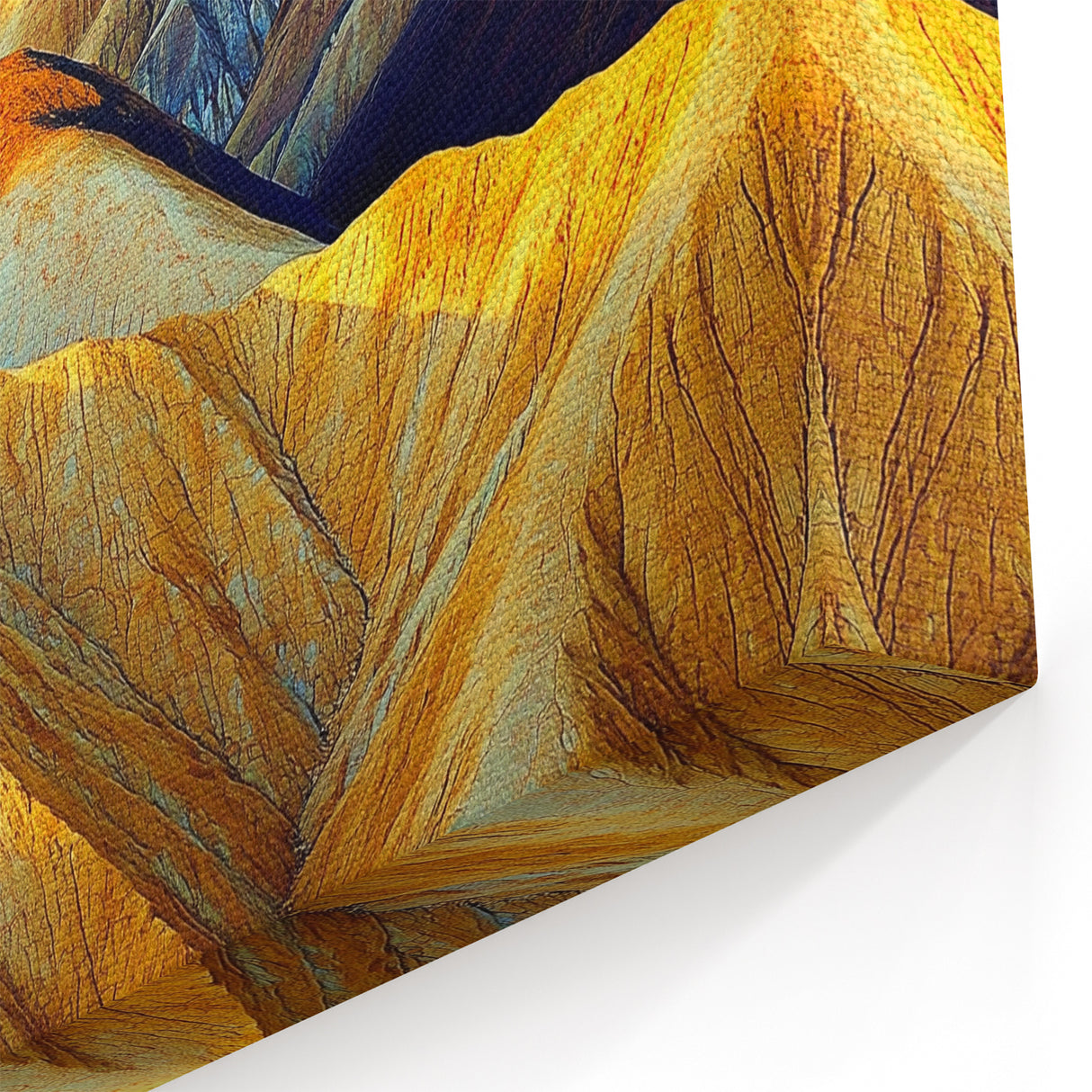 Sunlit Desert Ridges - Vibrant Mountain Landscape Wall Art