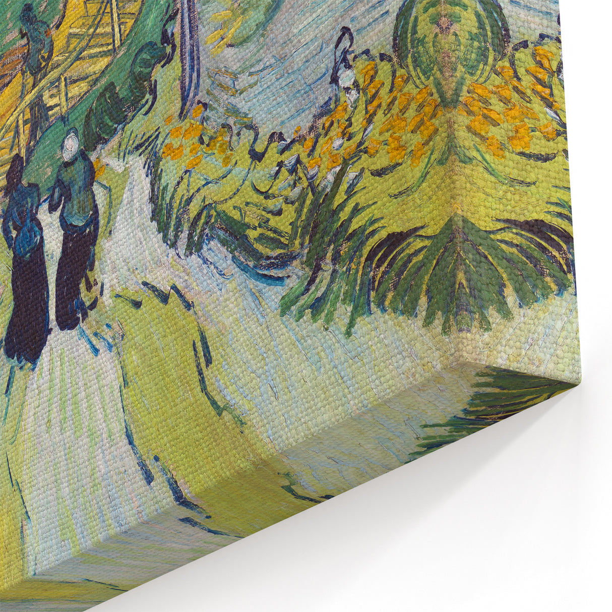 Impressionist Village Scene Wall Art - Stairway at Auvers by Van Gogh