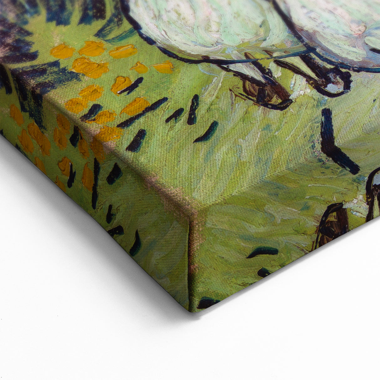 Impressionist Village Scene Wall Art - Stairway at Auvers by Van Gogh