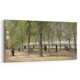 Impressionist Garden Wall Art - Terrace in Luxembourg by Van Gogh