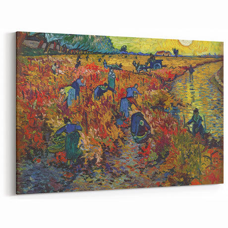 Impressionist Vineyard Wall Art - The Red Vineyard by Van Gogh