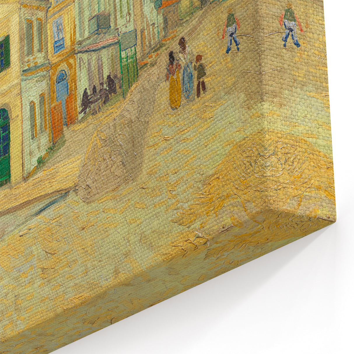Impressionist Village Wall Art - The Yellow House by Van Gogh
