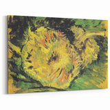 Impressionist Still Life Wall Art - Two Cut Sunflowers by Van Gogh