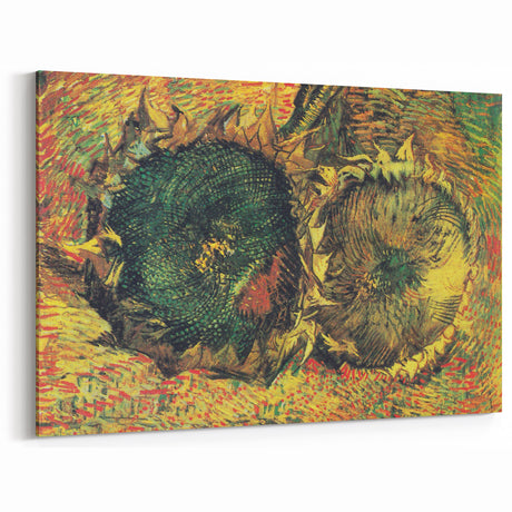 Impressionist Floral Wall Art - Two Cut Sunflowers by Van Gogh