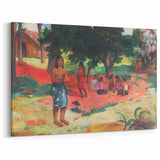 French Impressionist Art - Whispered Words by Paul Gauguin Print