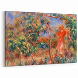 Renoir Prints - Woman in Red in Landscape Impressionist Wall Art