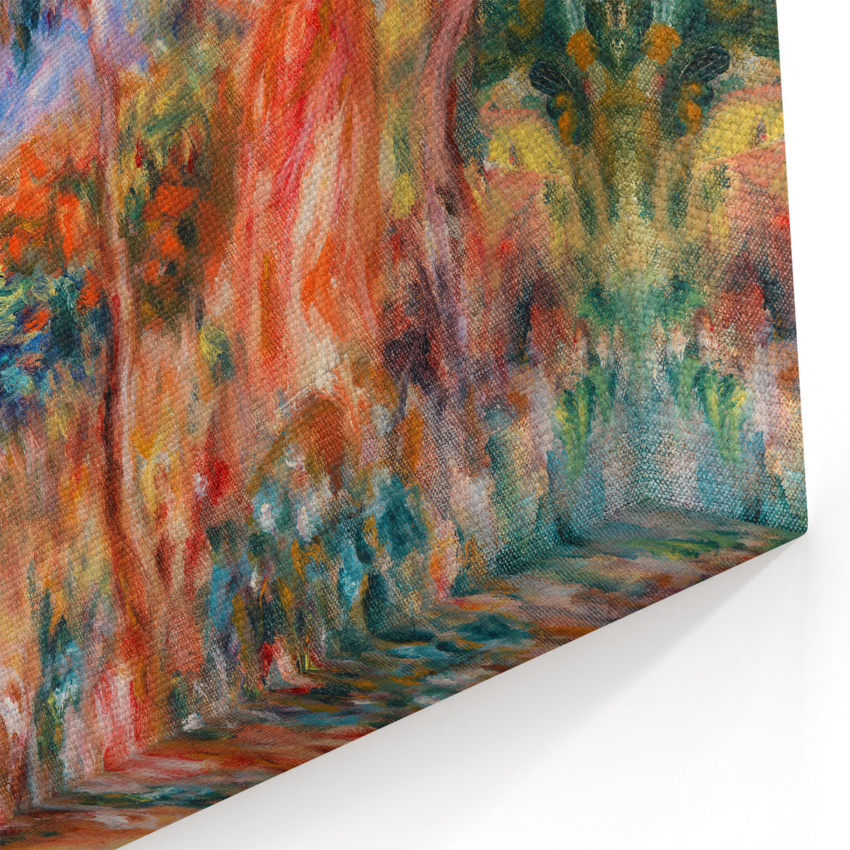 Renoir Prints - Woman in Red in Landscape Impressionist Wall Art