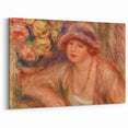 Elegant Impressionism Wall Art – Renoir’s Feminine Portrait