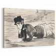 Classic Impressionist Monochrome – Manet’s Beach Portrait