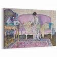 Refined Impressionist Interior – Frieseke’s Elegant Sofa Scene