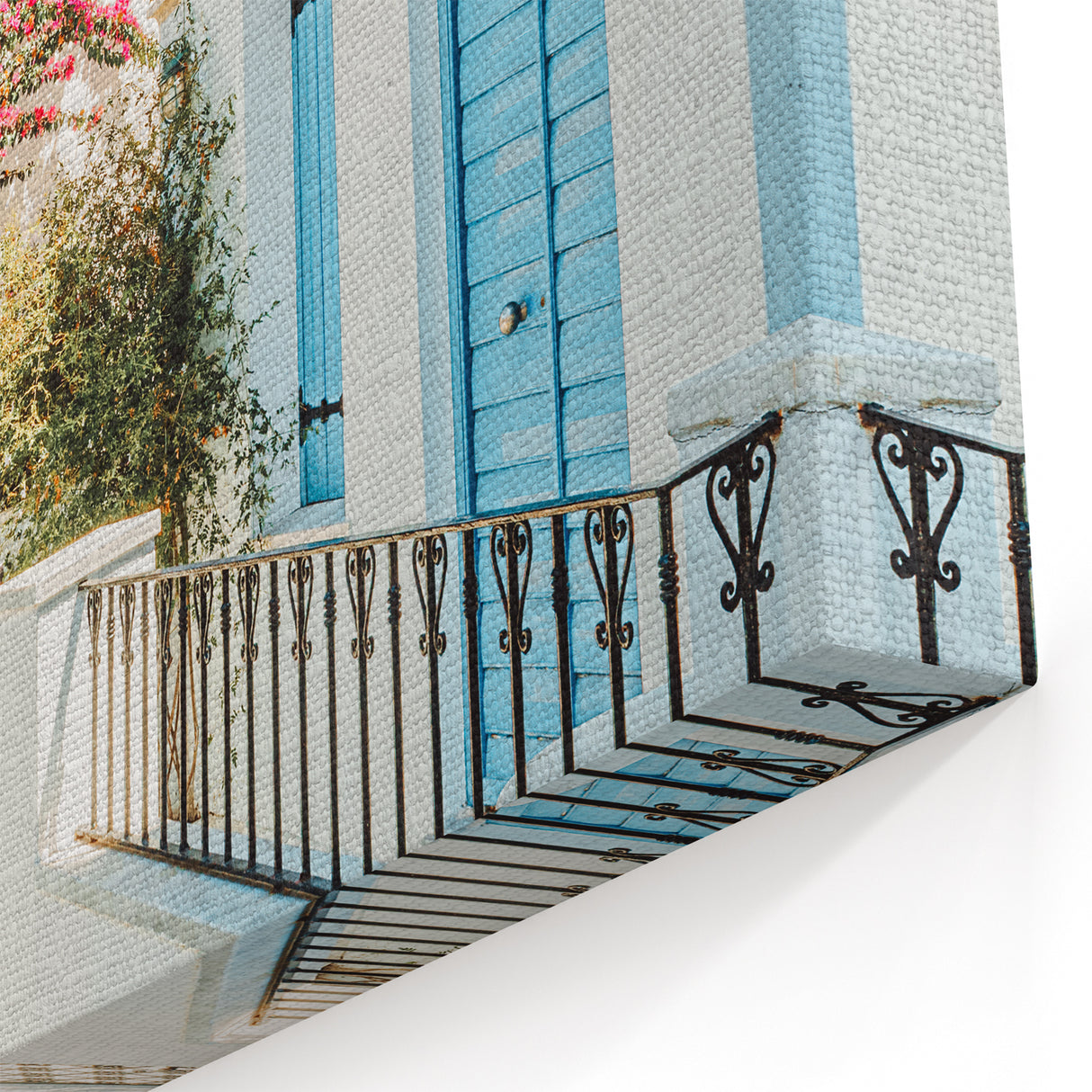 Floral Summer Art – Mediterranean Streets and Vibrant Bougainvillea