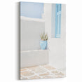 Summer Vibes Prints – Minimalist Blue Pot and Whitewashed Walls